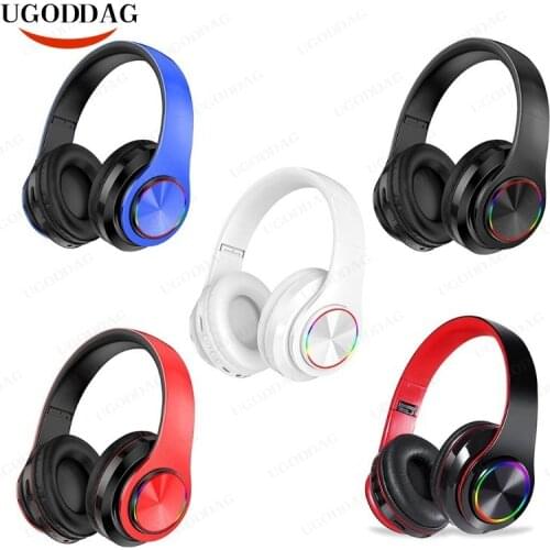Wireless Bluetooth Headphones with Noise Cancelling Over Ear Stereo Earphones Noise Reduction Gaming Headset/Mic For Mobile PC