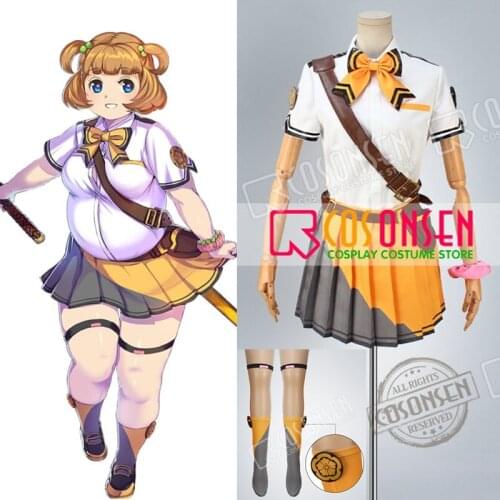 COSPLAYONSEN DMM Shinken!! Hasebe Shikiri Cosplay Costume Cute Sword Girls All Size