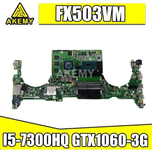 DA0BKLMBAB0 Laptop motherboard For Asus TUF Gaming FX503VM GL503VM FX503V GL503V Test original mainboard I5-7300HQ GTX1060-3G