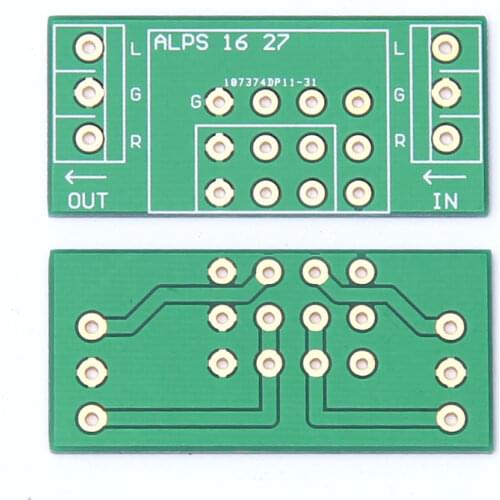 For ALPS 16 type 27 type universal double layer gold-plated potentiometer PCB empty board 48*22.5mm duoble side gold plating PCB