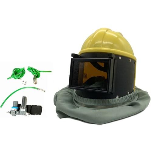 FB-8508 3-In-1 Stage Filter AIR FED Sandblast Hood Shotblasting Air Helmet Sand Blast Air Supply System Mask Set
