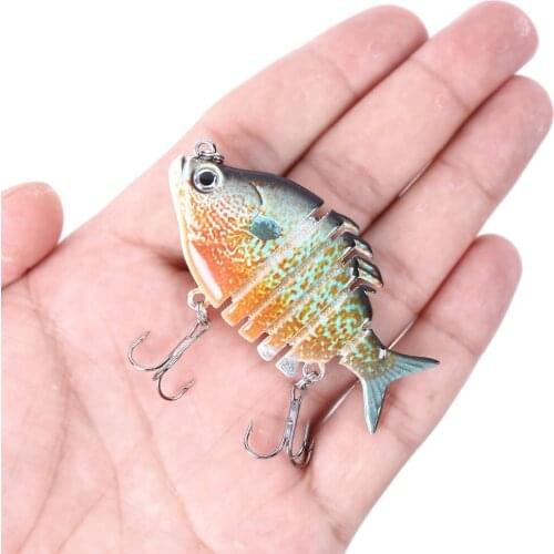 HENGJIA 1pcs Multi Jointed Fishing lure 4 sections 6.5cm 9.3g swimbait crankbait artificial hard bait