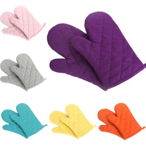 Cotton Glove Fashion Multicolor High Temperature Resistant Tray Dish Bowl Holder Oven Potholder Kitchen Hand Mitts Bakeware New