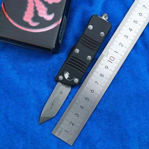 LEMIFSHE MT2020 Mini TD Aluminium handle Mark 204P Blade Survival EDC camping hunting outdoor kitchen Tool Key Utility knife