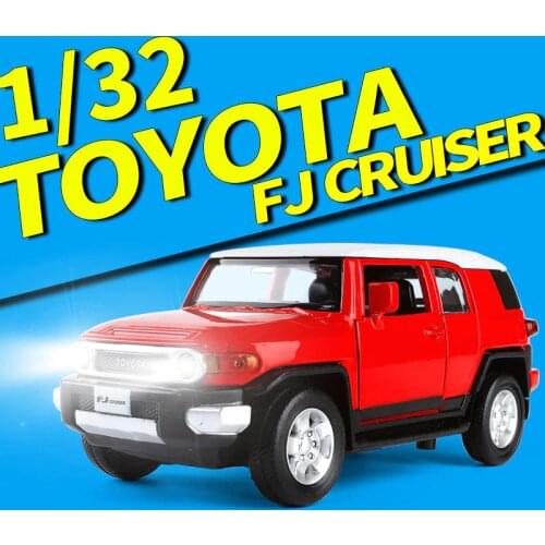 1:32 Scale Alloy Diecast Car Model For The Toyota FJ CRUISER Collection Pull Back Luxury SU Toys With Sound&Light
