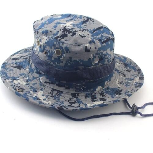 Bucket Hats Mens Jungle Military Camouflage Bob Camo Bonnie Camping Barbecue Mountain Climbing Fishing Caps