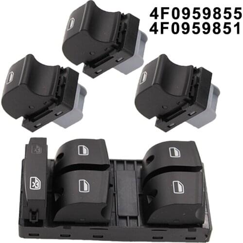 Electric Power Panel Window Master Control Switch Button 4F0959855 4F0959851 For Audi A3 A3 Sportback A6 C6 Sedan Q7