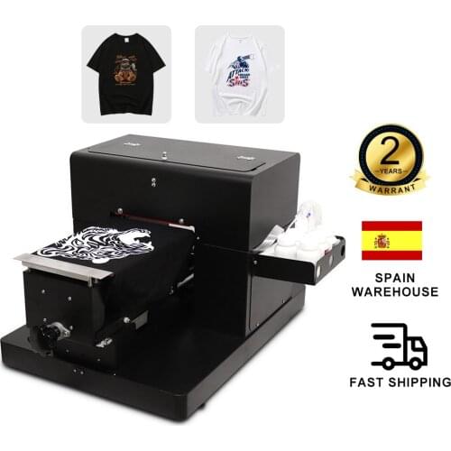 DTG Printer A4 Flatbed Printer T-shirt Print Machine For EPSON L805 For White& Dark T-shirt Textile Printer