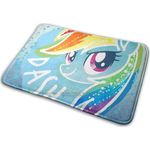 Rainbow Dash Mat Rug Carpet Anti-Slip Bedroom Entrance Door Mat Mlp My Little Rainbow Dash
