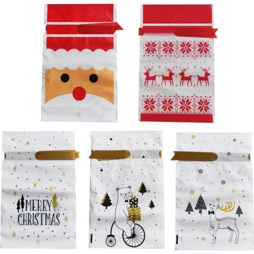 NEW Drawsting Christmas Gift Bags Stocking Fillers Wrapping Presents Set of 50