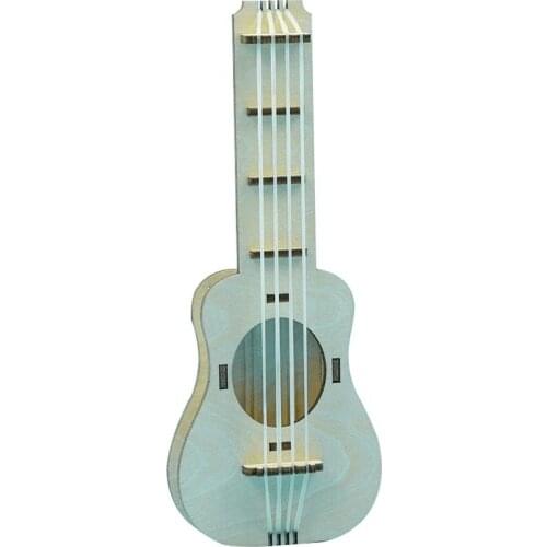 DIY Ukulele Creative Home Simple Wooden Mini Guitar Four Stringed Musical Instrument Material Package for Beginners 2021 New