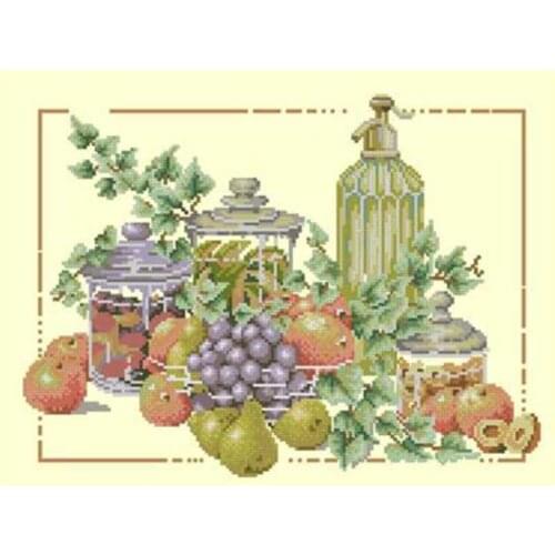 Peony vase patterns counted 11CT 14CT DIY Cross Stitch Sets wholesale Cross-stitch Kits Embroidery Needlework