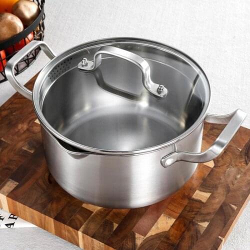 Stock Pot Cooking Pot Stockpot Kitchen Tool with Glass Lid Preservative