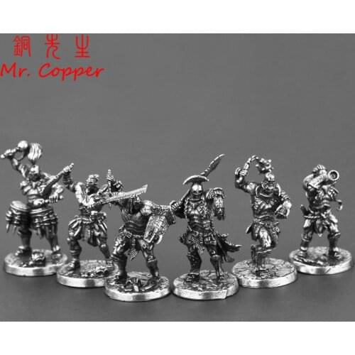 White Brass Orc Legion Soliders Figurines Miniatures Toy Models Ornaments Hot Game Characters Statue Desk Decoration Accessories