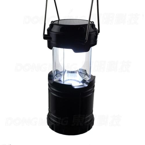 Ultra Bright Collapsible 6 Led Lightweight Solar Camping Lanterns Light For Hiking Camping Emergencies Hurricanes Outages
