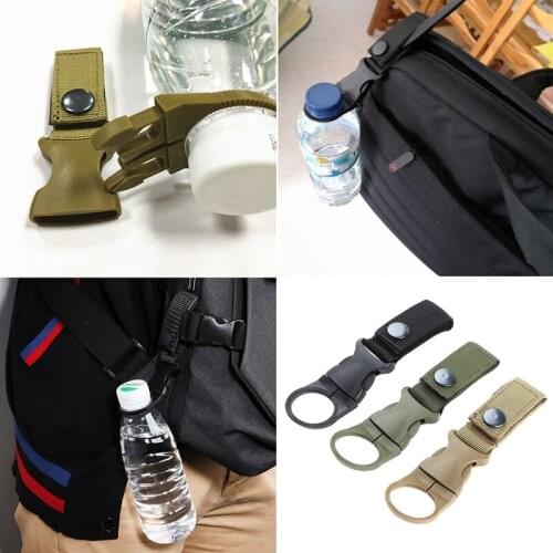 EDC Tactical Gear Military Nylon Webbing For Outdoor Tools Buckle Hook Water Bottle Holder Belt Clip Camp Carabiners