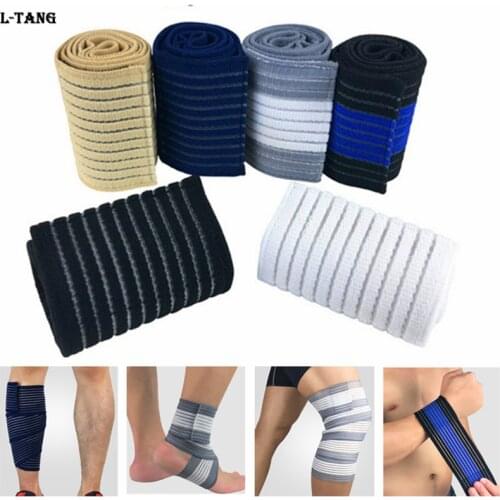 1Pcs Sports Bandage For Wrist Calf Elbow Leg Ankle Knee Support Protector Compression Sport Tape Fitness Gym L672