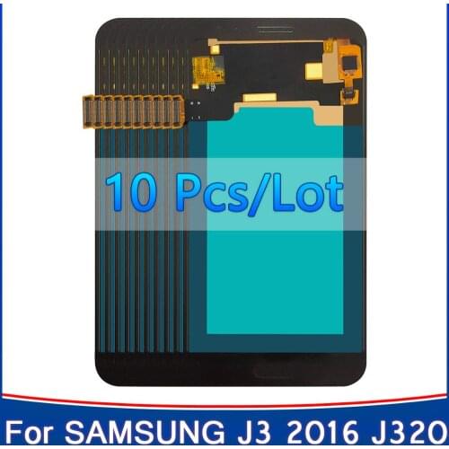 10Pcs Copy-Oled LCD for SAMSUNG Galaxy J3 2016 Display J320 J320F J320FN Touch Screen Digitizer Assembly for SAMSUNG J3 2016 lcd