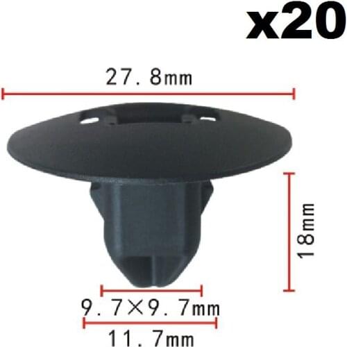 20pcs For VOLVO OEM 08-16 XC70 Front Bumper Grille-Deflector Panel Clip 30763619