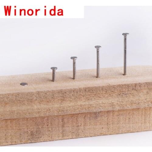 304 Stainless Steel Nail Cement Nail Steel Nail Carpenter Round Nail Cement Wall Nail Lengthened Small Nail Concrete Nail 10pcs