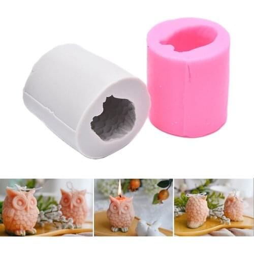 3D Owl Animal Silicone Soap Mold Resin Clay Candle Molds Cake Decorating Tools Baking Mold