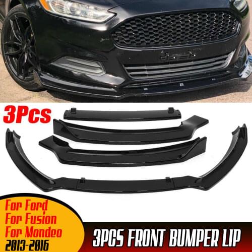 3xCar Front Bumper Lip Body Kit Spoiler Protector Cover Diffuser Spoiler Splitter Guard For Ford For Fusion For Mondeo 2013-2016
