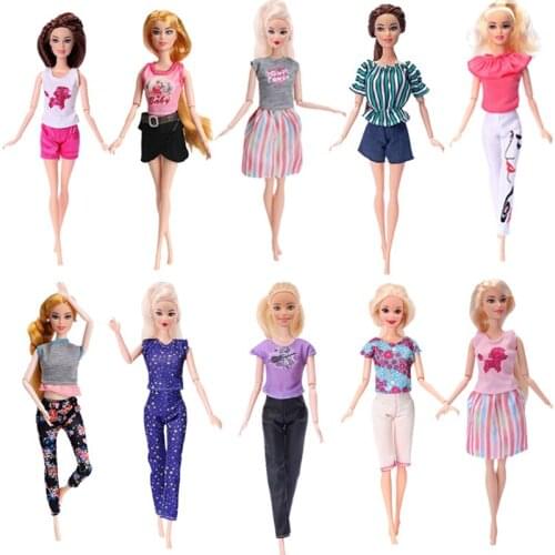 Barbies Accessories Fashion Daily Style Barbies Dress Casual And Comfortable For Barbies Doll,Doll Clothes Accessories,Toys Gift