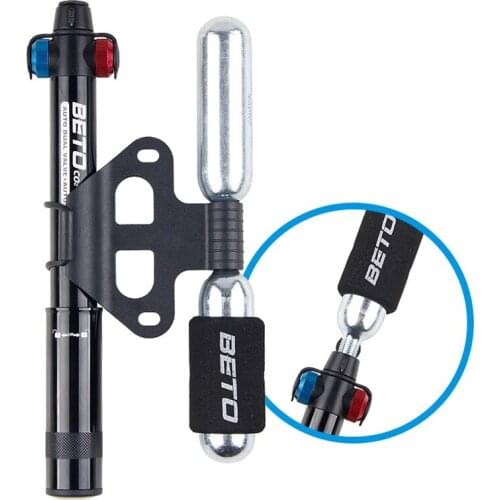 BETO CO2-008A Mountain Bike 160 PSI Mini Pump Portable Inflator High Pressure Pumps Presta/Schrader Valve Iamok Bicycle Parts