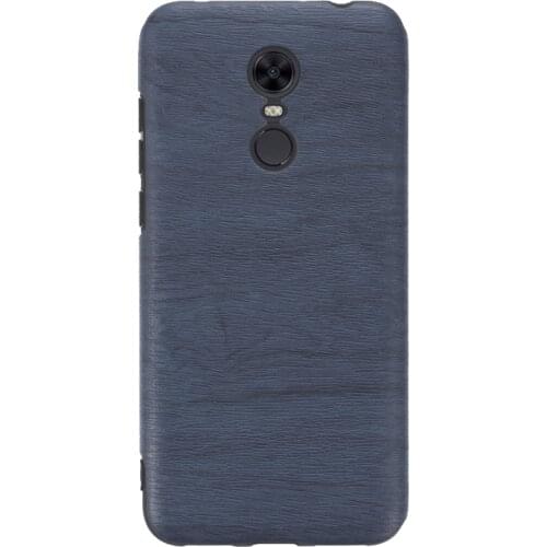 Wood grain PU Leather Phone Case For Xiaomi Redmi Note 4X Soft Silicone Case For Xiaomi Redmi 5 Plus Protective Back Shell