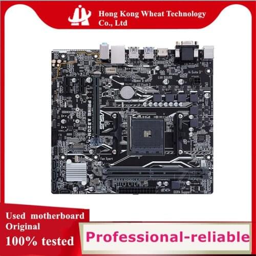 For ASUS PRIME A320M-K Motherboard Socket AM4 DDR4 SATA3 For AMD A320 Original Desktop Used Mainboard