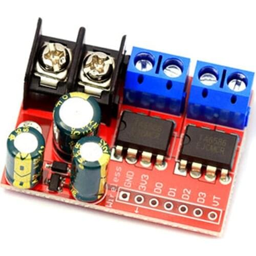 5A dual-channel DC motor drive module motor control 3V-14V input forward and reverse PWM speed regulation Double H Bridge