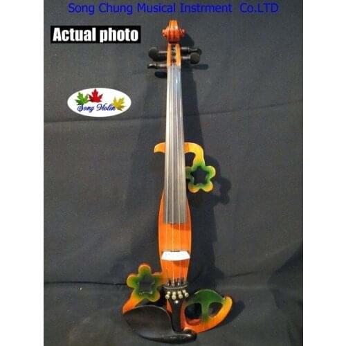 New SONG Brand design streamline 4/4 electric violin,solid wood