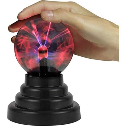 USB Plasma Ball Lamp Touch Sensitive Novelty Glass Light Sphere Nightlight Kids Birthday New Year Gifts Decoration Ball Lamp