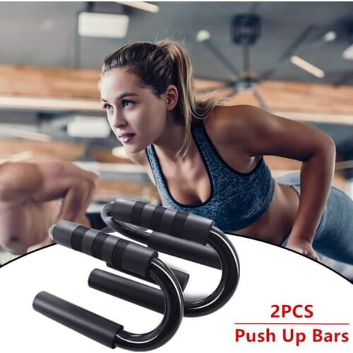1 Pair S-shaped Push-up Abdominal Stand Chest Arm Muscle Trainer Fitness Push Up Bar Gym Exercise Training Equipment