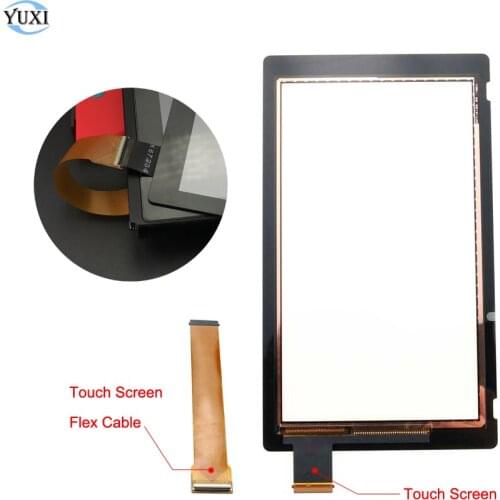 YuXi Touch Screen Digitizer Replacement Part For Nintend Switch NS Console LCD Touch Screen FPC Connector Flex Cable