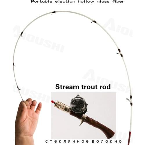 Trout FRD Ejec tion Rod Micro player 1.5 Sections Travel Spinning UL Fishing Rod Baitcasting Stream Fishing Tackle hollow Tip