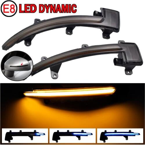 For Audi TT TTS MK2 8J 2007-2014 TTRS R8 LED Dynamic Turn Signal Light Sequential Side Wing Mirror Indicator Lamp Blinker Trim 5