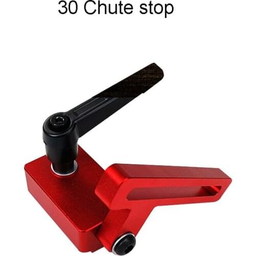 1 Set Aluminium Alloy T Track Slot Woodworking Miter Jig Fixture T-Slot with Stop for Saw Router Table Tools