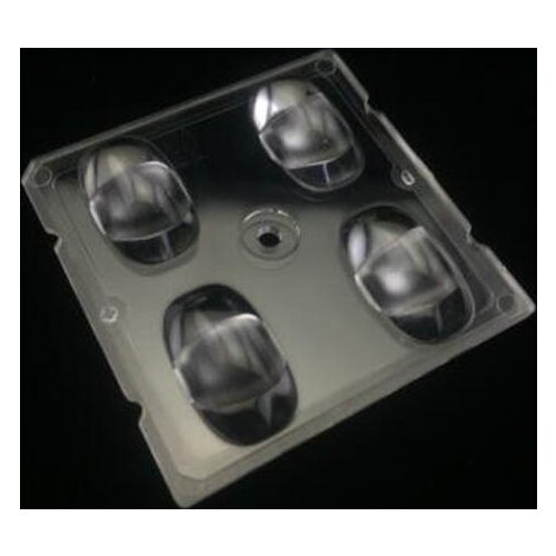 #UYH-50 High quality Big Power Led lens, Street Light lens, Lens size: 50X50mm, Angle: 60X120, PMMA materials, 4W