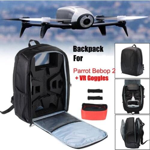 1Set Portable Backpack Travel Shoulder Bag Carrying Case Propellers for Parrot Bebop 2 FPV Drone Accessories