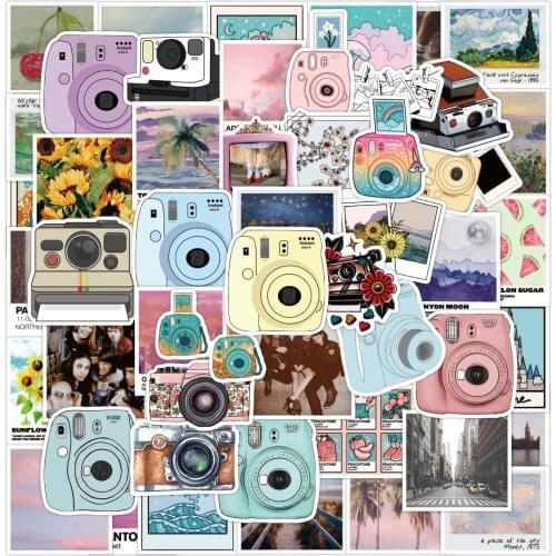 10/30/50PCS Camera Landscape Graffiti Stickers Waterproof Motorcycle Luggage Guitar Skateboard Classic Toy Sticker Decal for Kid