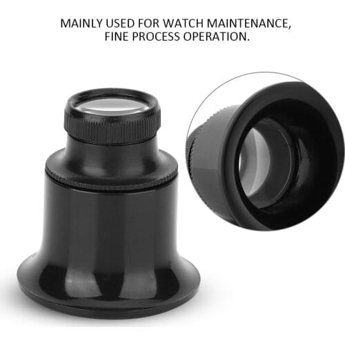 20X Jeweler Watch Repair Magnifier Portable Monocular Magnifying Glass Loupe for Eye Magnifier Lens Watchmakers Jewelry Tools