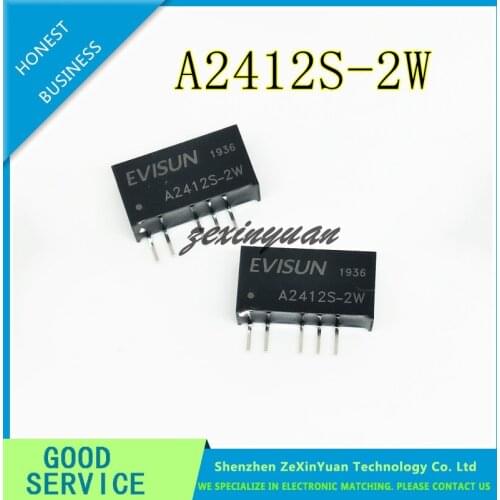 5PCS 10PCS A2412S-2W A2412S- SIP-5 NEW DCDC buck power module 24V to 12V