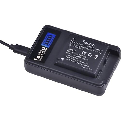 DMW-BLG10 BLG10 DMW BLG10E BPDC15 Battery + LCD Single Charger for Panasonic Lumix GF6,GX7,GX80,GX85,GX7 Mark II,LX100