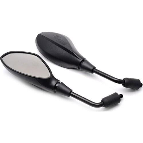10mm Black Motorcycle Side Rearview Mirrors For SUZUKI GSR400 GSR600 GSR750