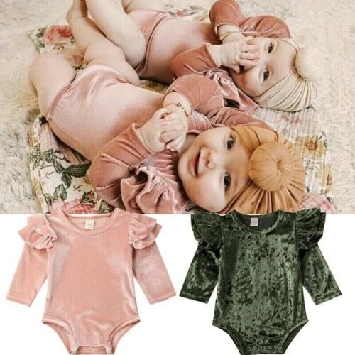 Baby Clothes Girl Romper Baby Spring Clothes Newborn Long Sleeve Boys Jumpsuit Baby Girl Clothes Infant Ruffle Costume