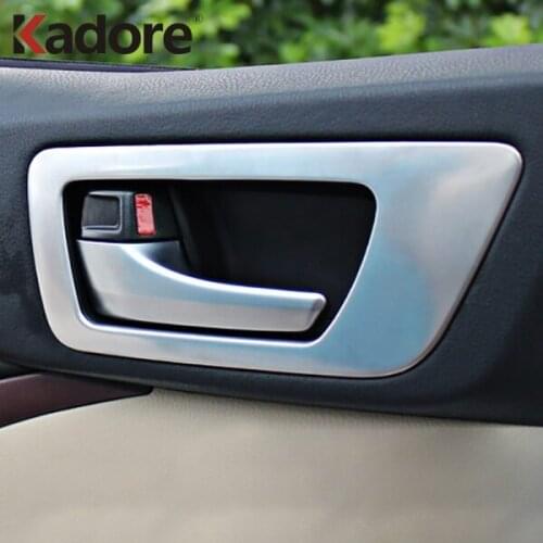 For Toyota Highlander 2015-2017 2018 2019 Matte Car Door Handle Trim Doors Bowl Decoration Frame Cover Interior Accessories