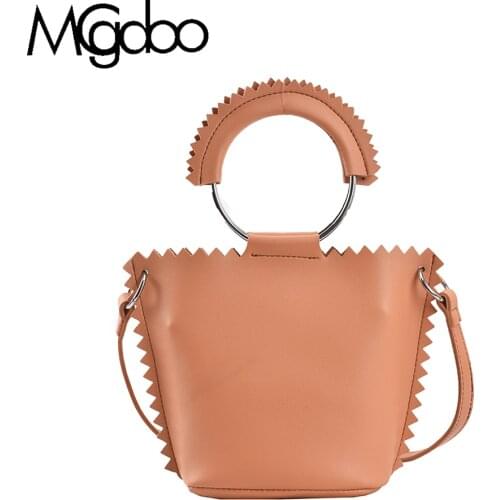Mgcdoo Jagged Design Women Hand Bag Fashion Shoulder Bag Pu Leather Casual Cross Body Bag