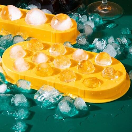 Vogue Efficient 13 Cavity Whiskey Ice Balls Silicone Eco-Friendly Homemade Ice Tray Ball Maker Mold Cute For Bar Kitchen Tools
