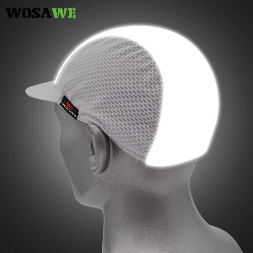 WOSAWE New Reflective Sport Hat Women Men Summer Breathable Keep Cool Fashion Caps High Reflective Cycling Runing Fishing